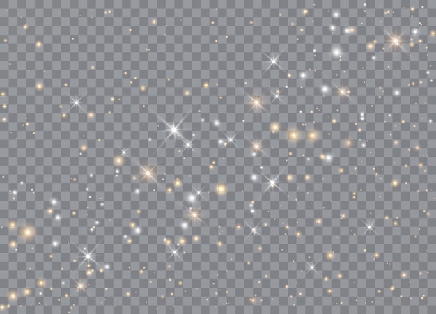 Vector light glow effect stars