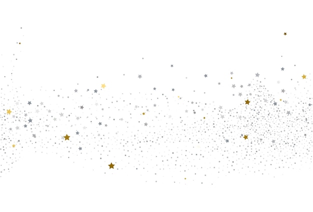 ベクトル ライトゴールドとライトシルバーのキラキラ紙吹雪の背景