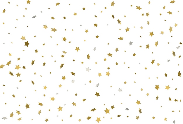 Light gold glitter confetti background d stars