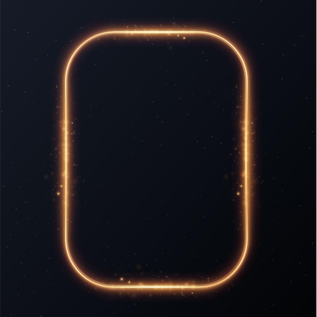 Light golden twirl curve light effect of golden line luminous golden circle png