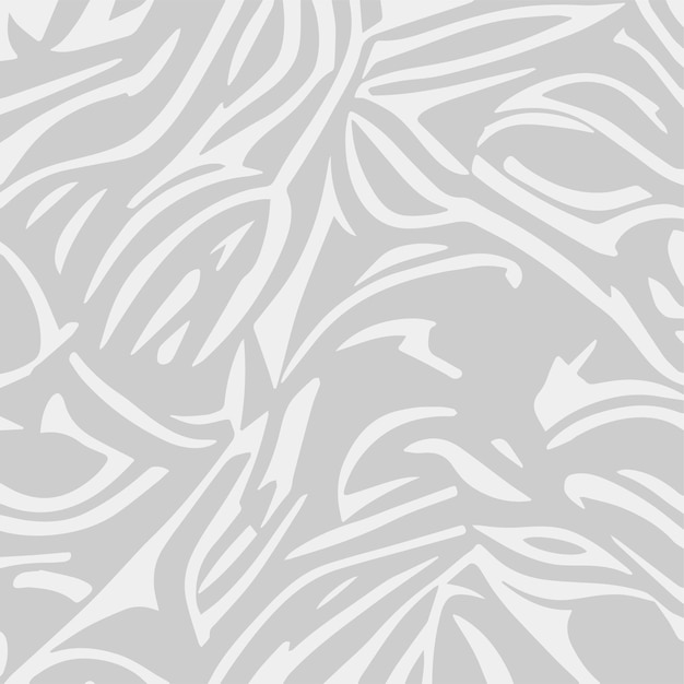 Light gray seamless nature patterned background vector