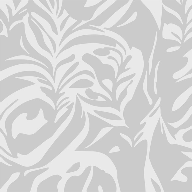 Light gray seamless nature patterned background vector