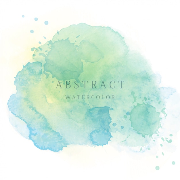 Light green abstract watercolor background