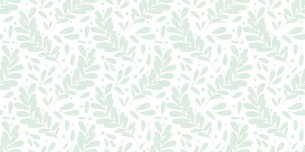 Light green leaf background vector pattern seamless repeating texture