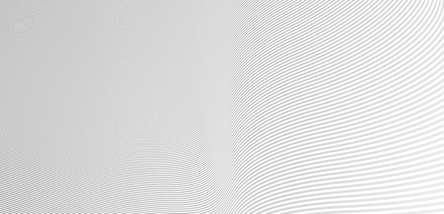 Светло-серые линии в 3D-перспективе вектор абстрактный фон динамический линейный минимальный дизайн волновой рисунок в измерениях и движении