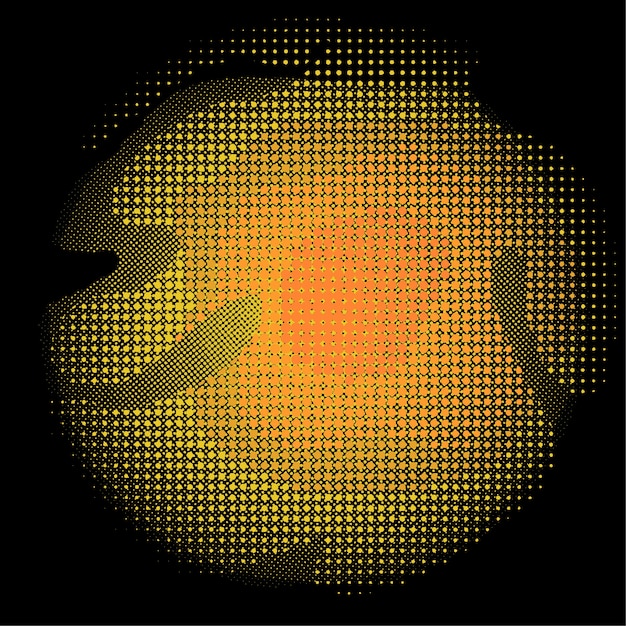 Vector light halftone dots