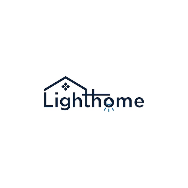 Вектор Дизайн логотипа light home realestate