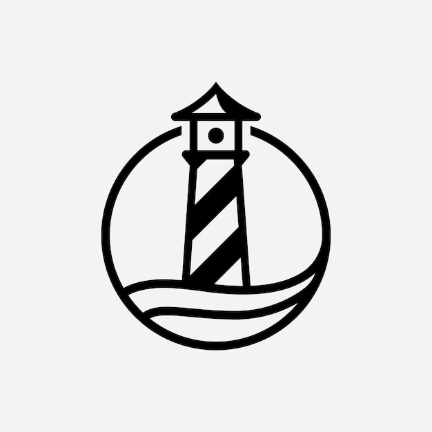 Light house logo vector template