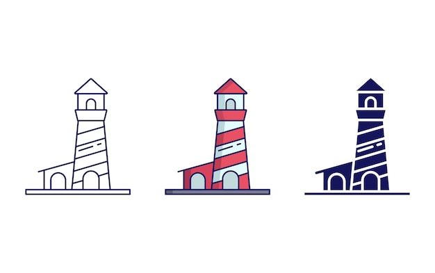 Light house vector icon