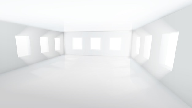 Vector light large empty room