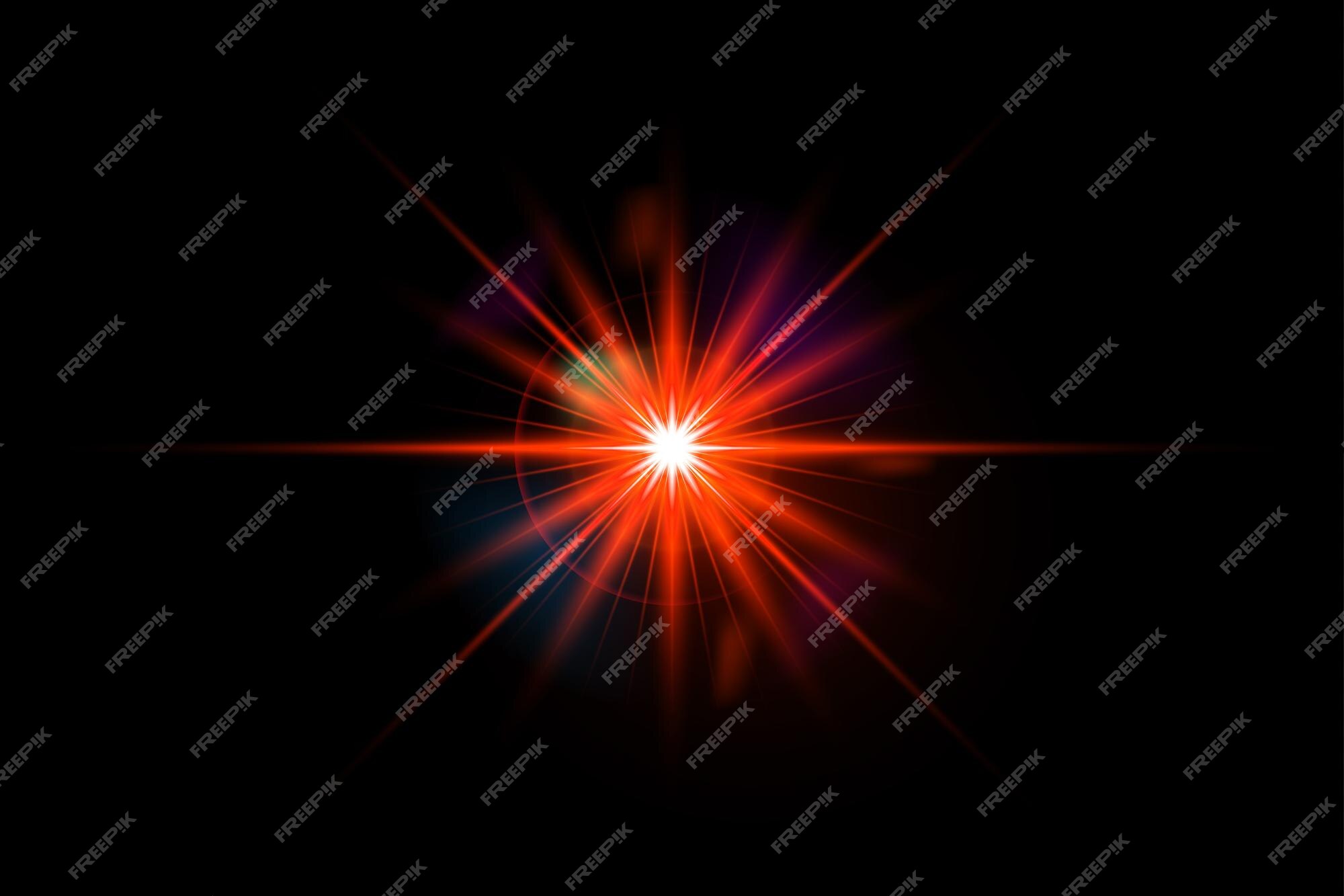 Premium Vector | Light lens flare red effect with vector sun light.