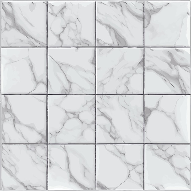 Light marble tile texture pattern background vector