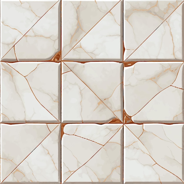 Vector light marble tile texture pattern background vector