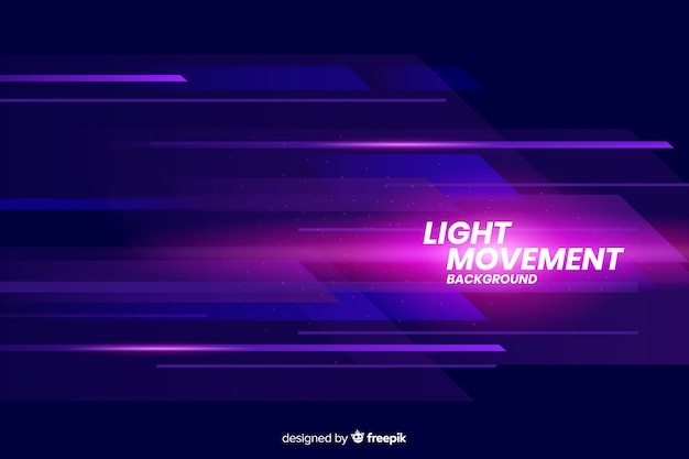 Light movement background with abstract shapes