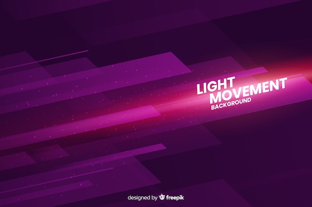 Light movement background with abstract shapes