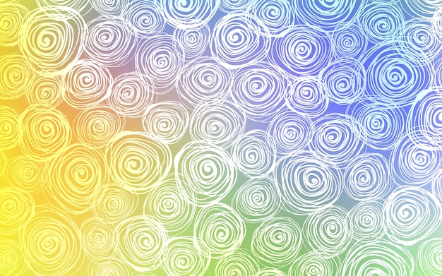 Light Multicolor vector doodle blurred pattern