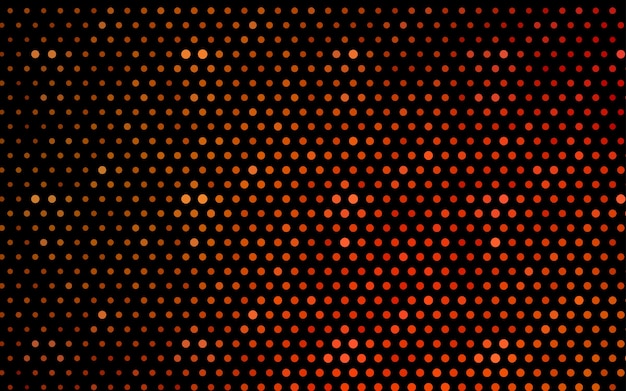 Light Orange vector red banner with set of circles