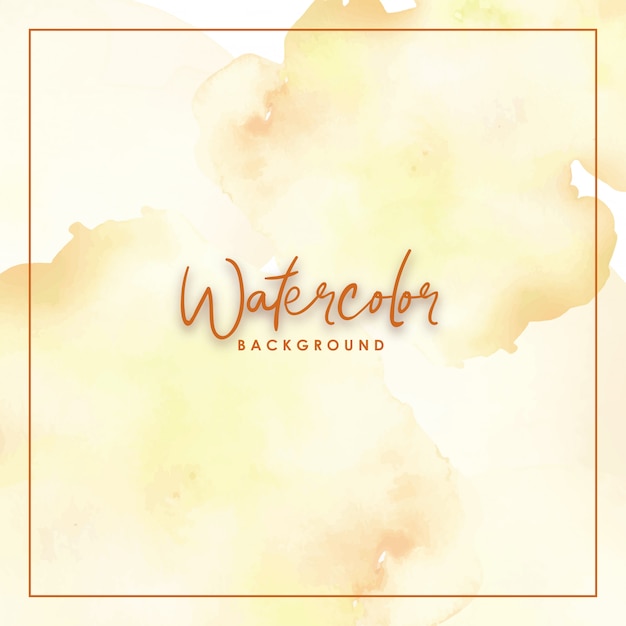 Light orange watercolors splash background