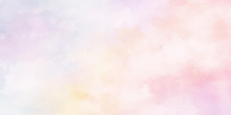Vector light pink blue yellow pastel watercolor background