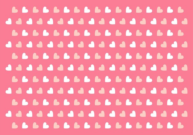 Light pink heart pattern