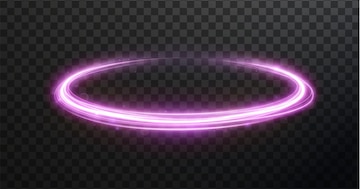 Premium Vector | Light pink twirl curve light effect of pink line luminous pink  circle png