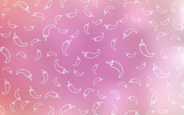 Light Pink vector layout with peppers