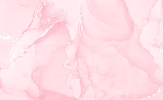 浅いピンクのアクリル水彩の大理石の背景