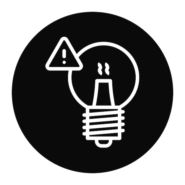 Immagine vettoriale dell'icona dell'inquinamento luminoso può essere utilizzata per l'illuminazione