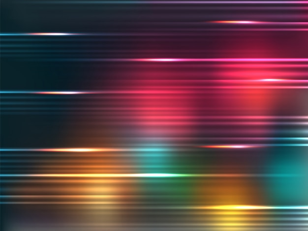 Vector light ray, stripes lines, speed movement pattern and motion blur background.