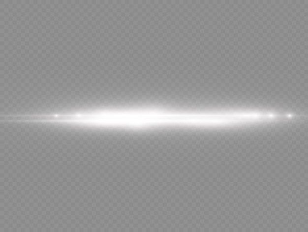 Premium Vector  Blue horizontal lens flares pack. laser beams