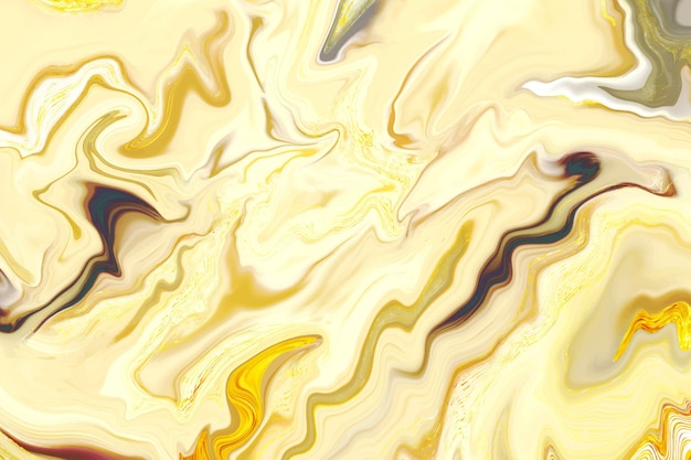 Vector light shades of yellow liquid acid marble background