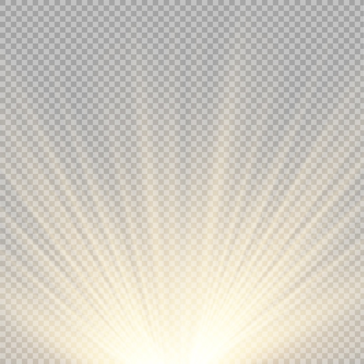 Vector light sources, concert lighting, spotlights set. concert spotlight with beam, illuminated spotlights