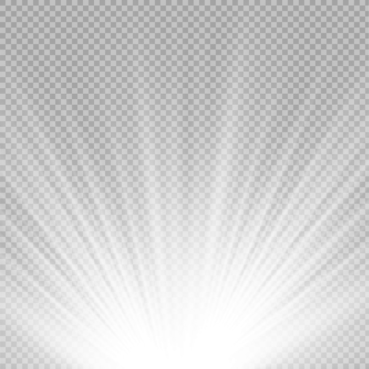 Vector light sources, concert lighting, spotlights set. concert spotlight with beam, illuminated spotlights