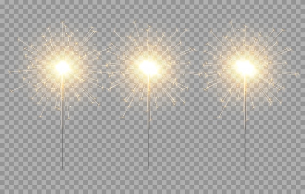 Light sparkler decoration. holiday sparkler firework background isolated bengal bright light