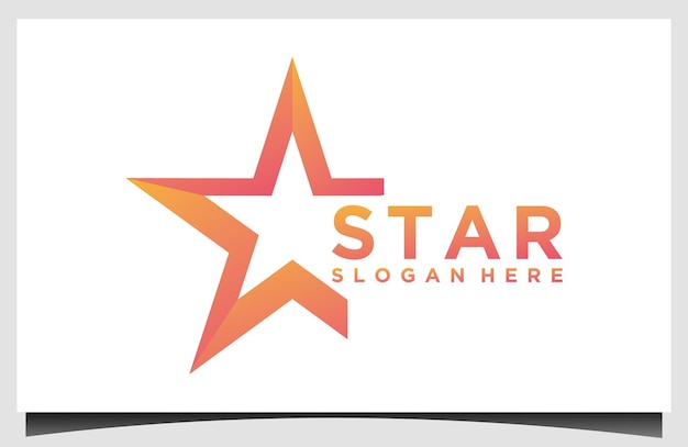 light star abstract logo design template