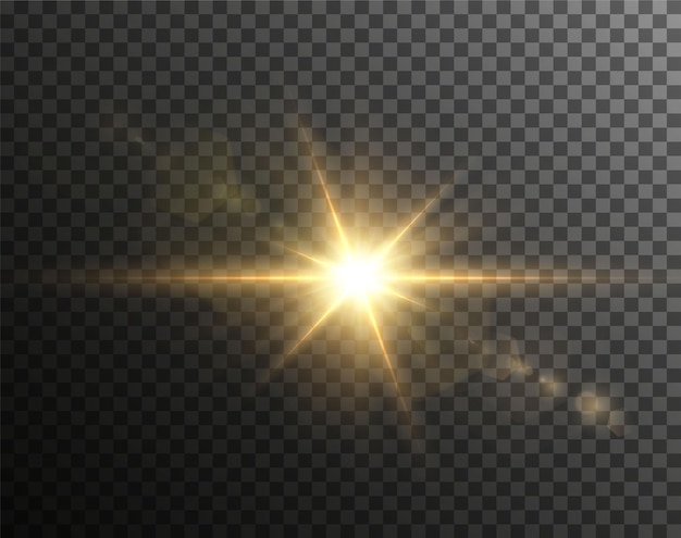 Vettore light star gold png light sun gold png light flash gold png vector illustrator