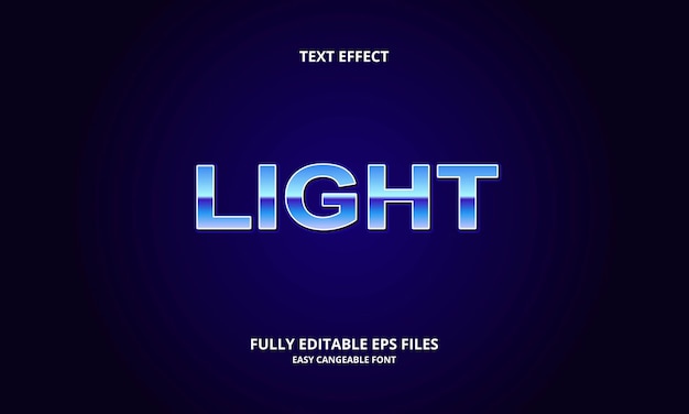 light text effect design template