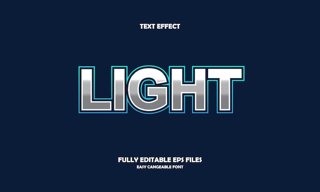 Light text effect