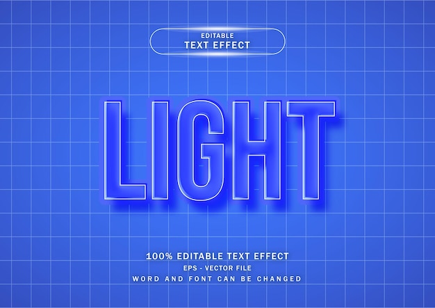 Light text effect