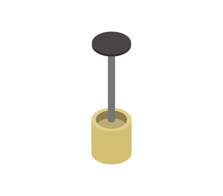 Vector light three hanging lamps isometric