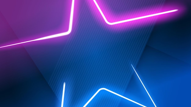 Light Trail Background Elegant Violet Star Line Widescreen Vector Illustration