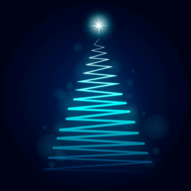 Albero di natale della traccia della luce