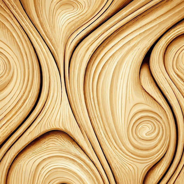 Light wood texture background with knots vector