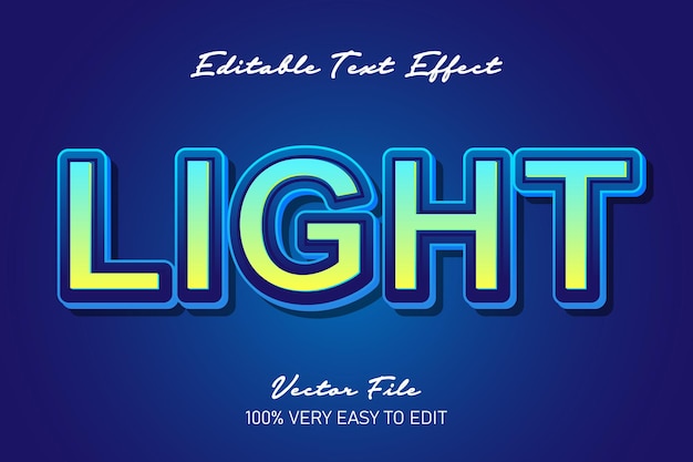 Light yellow blue text effect