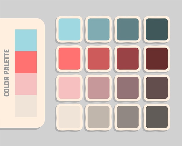 lightblue salmon lightpink antiquewhite color palette rgb colors matching harmonious colours