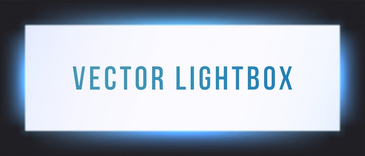 Vector lightbox sign box mockup.  illuminated signage signage light box signboard