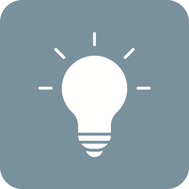 Lightbulb icon vector image can be used for computer and hardware