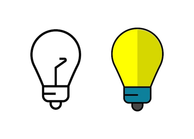 Vector lightbulb icon