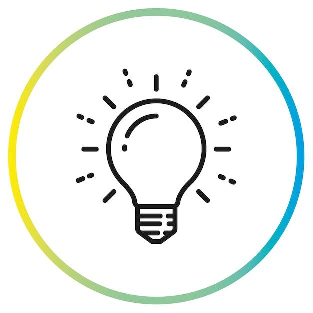 lightbulb idea icon knowledge innovation brain inside bulb logo light solution thinking