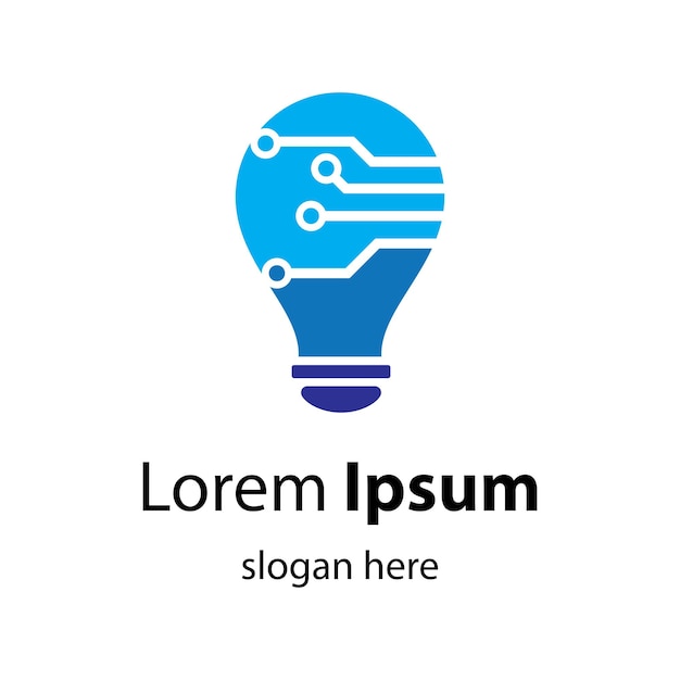 Lightbulb logo images illustration design